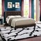 Homeroots 45.75 in. Dark Brown Solid WoodMDF & Foam Queen Size Bed with a Leather Look 333291 - alternate 5